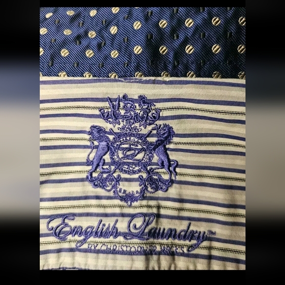 Mens English Laundry Button Down Shirt Size 17 1/2 34/35 Chest 50" - Picture 7 of 7